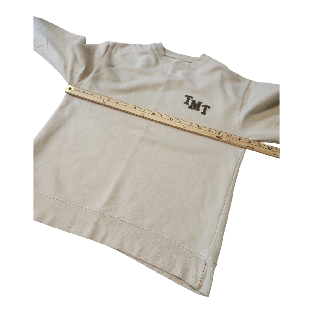 TMJ Beige Crewneck Sweatshirt Size Small - Picture 6 of 9